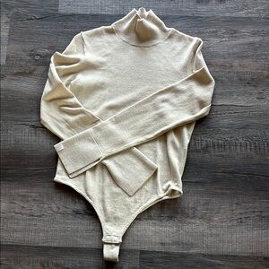 Athleta Cream Turtleneck Sweater